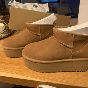 🌰 Ugg Classic Ultra Mini Platform in Chestnut 6